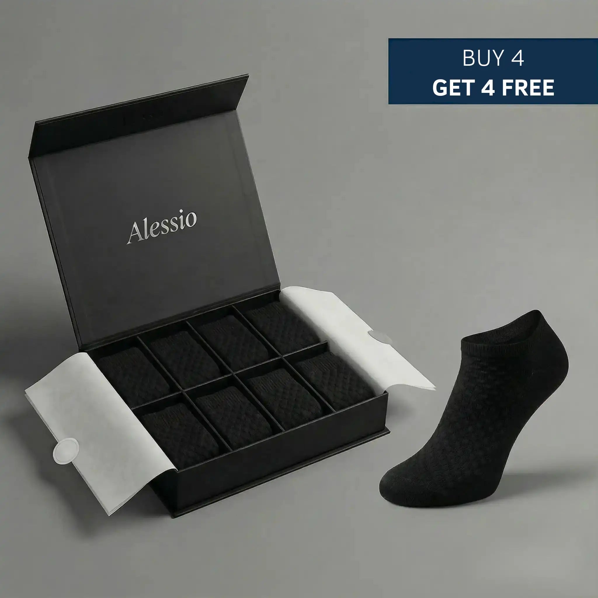 Alessio Premium Bamboo Ankle Socks