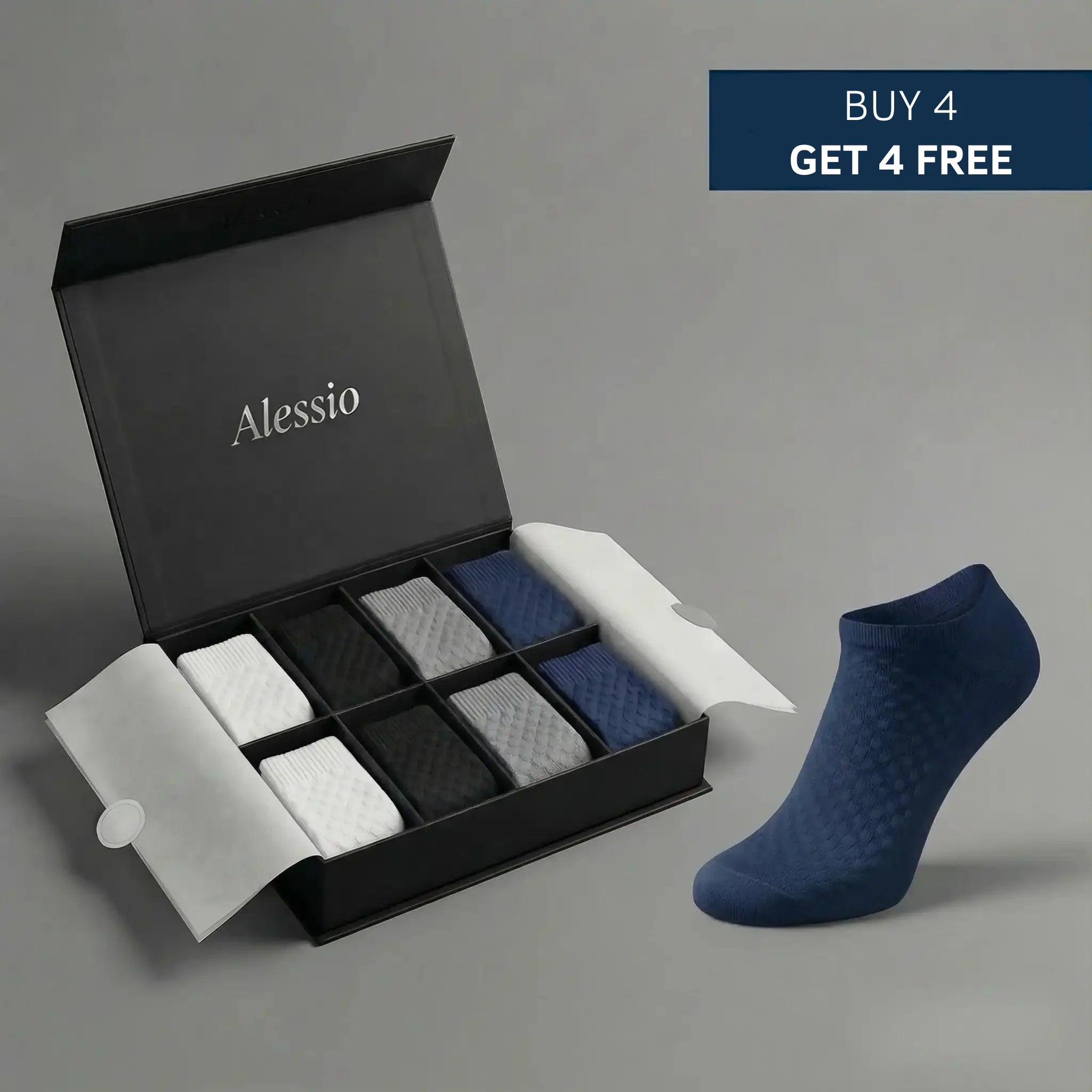 Alessio Premium Bamboo Ankle Socks