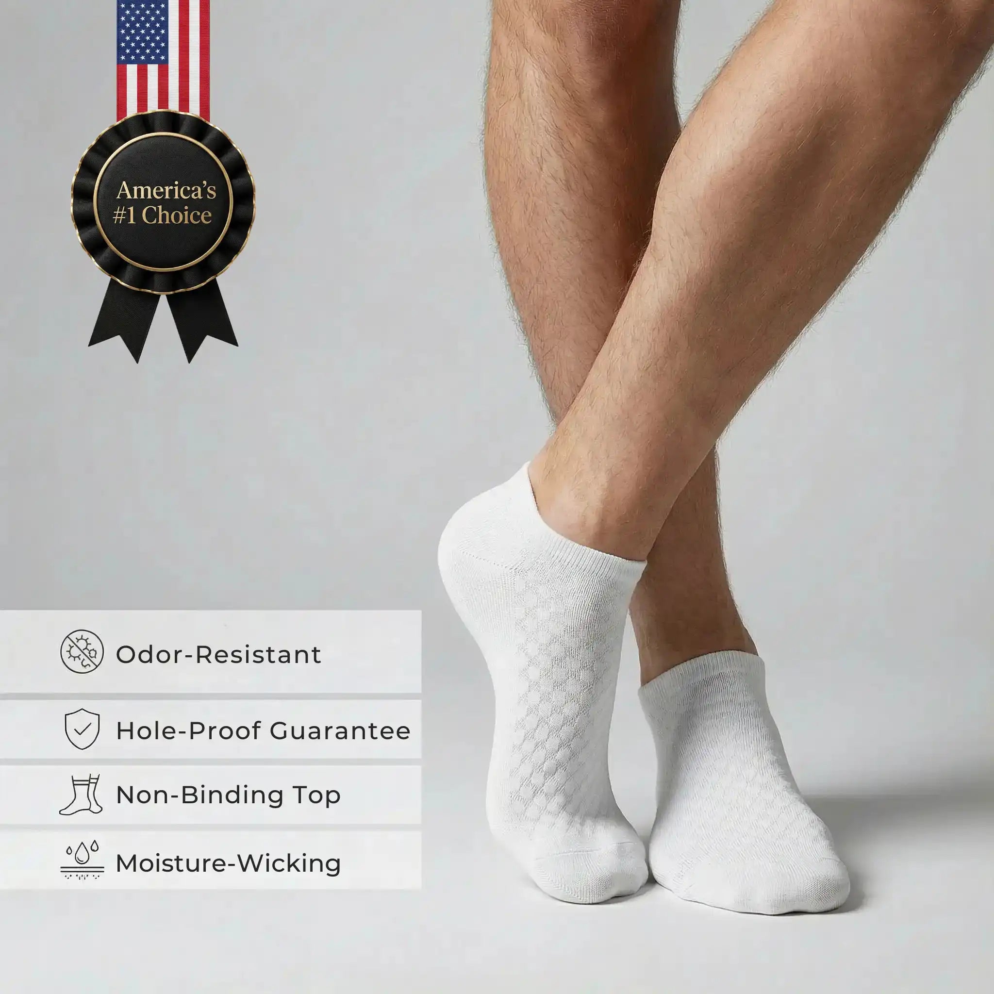 Alessio Premium Bamboo Ankle Socks