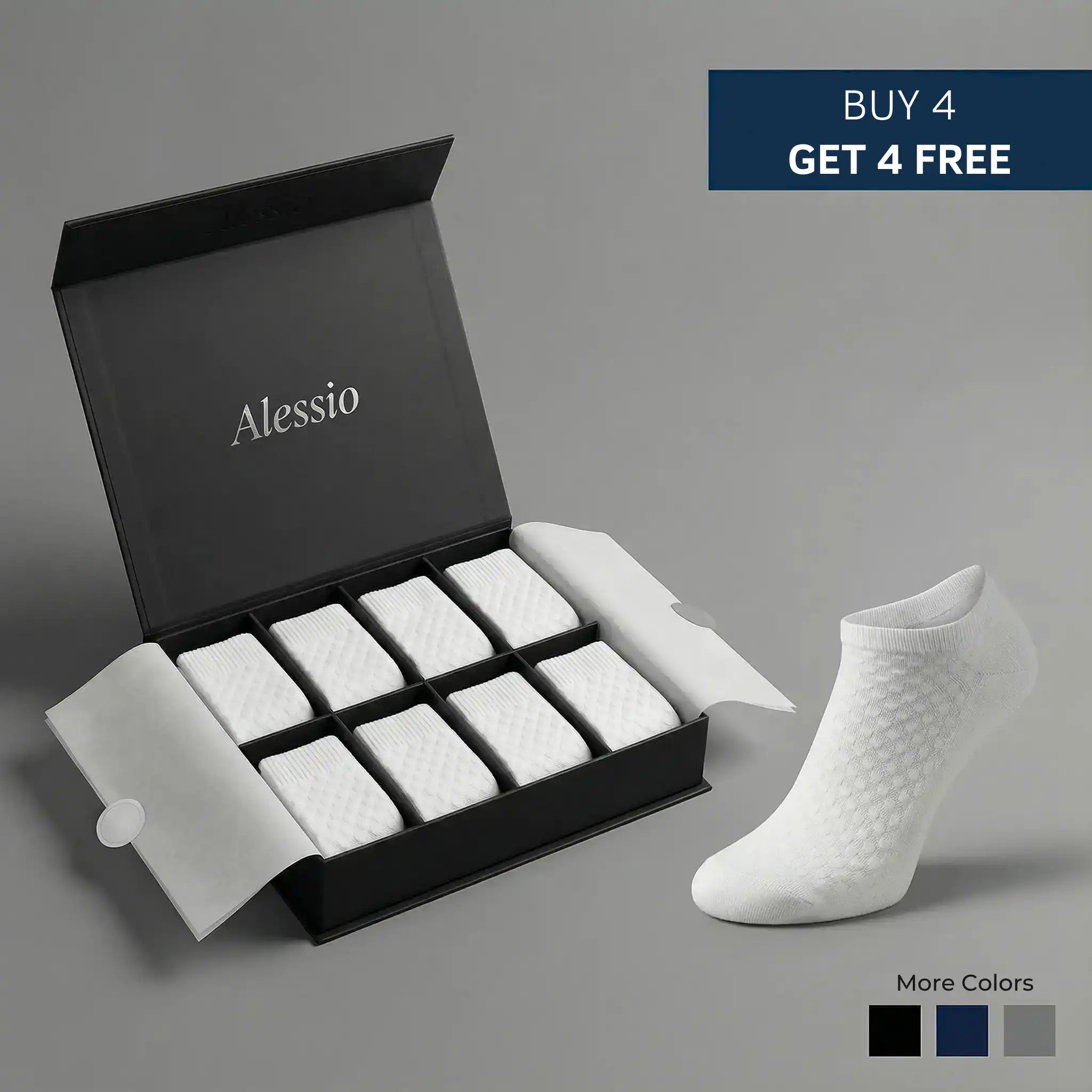 Alessio Premium Bamboo Ankle Socks