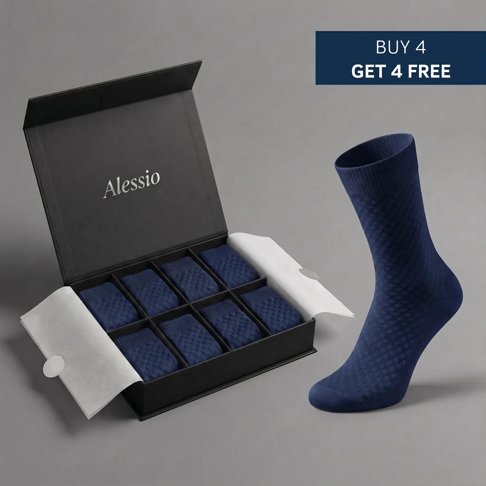 Alessio Premium Bamboo Crew Socks
