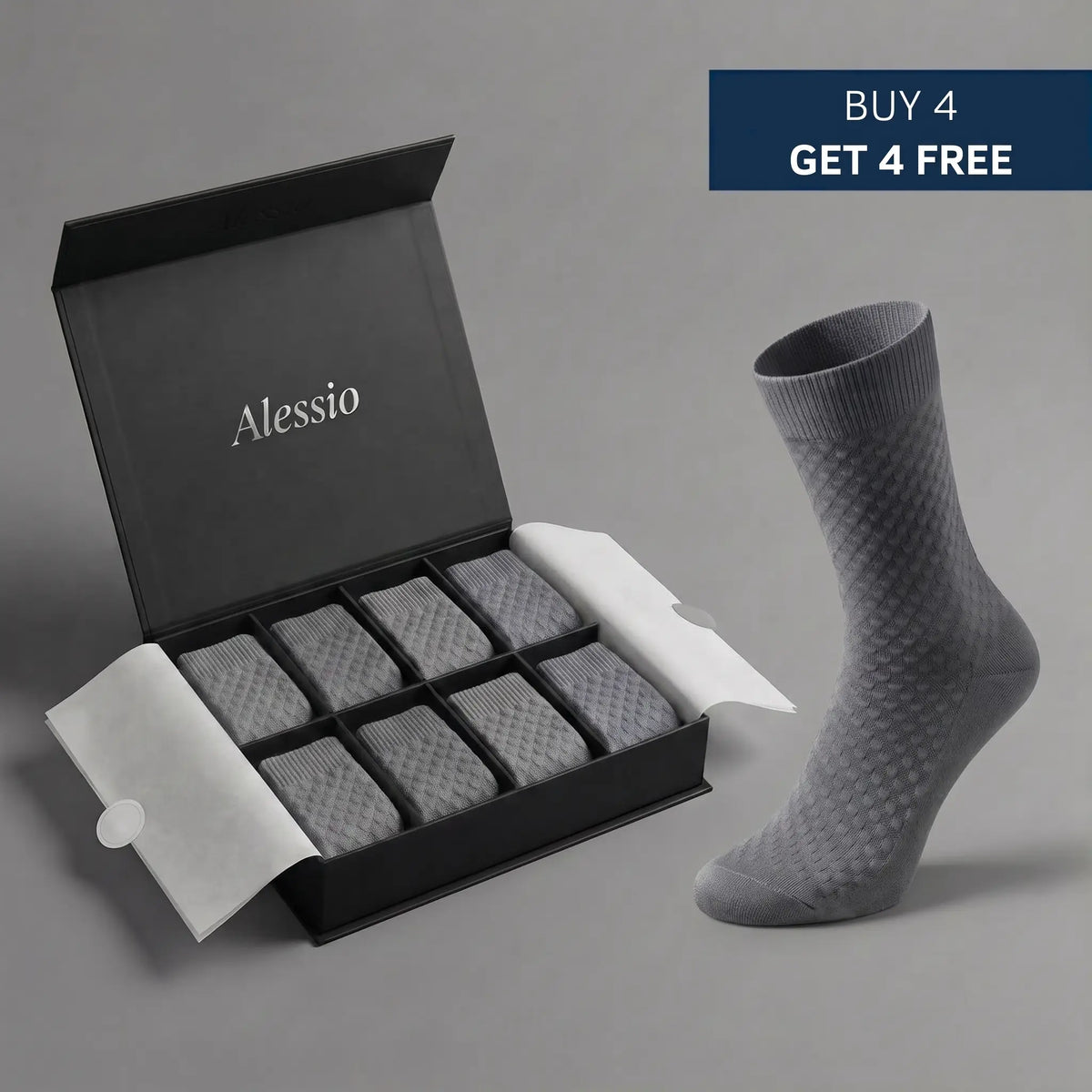 Alessio Premium Bamboo Crew Socks 2