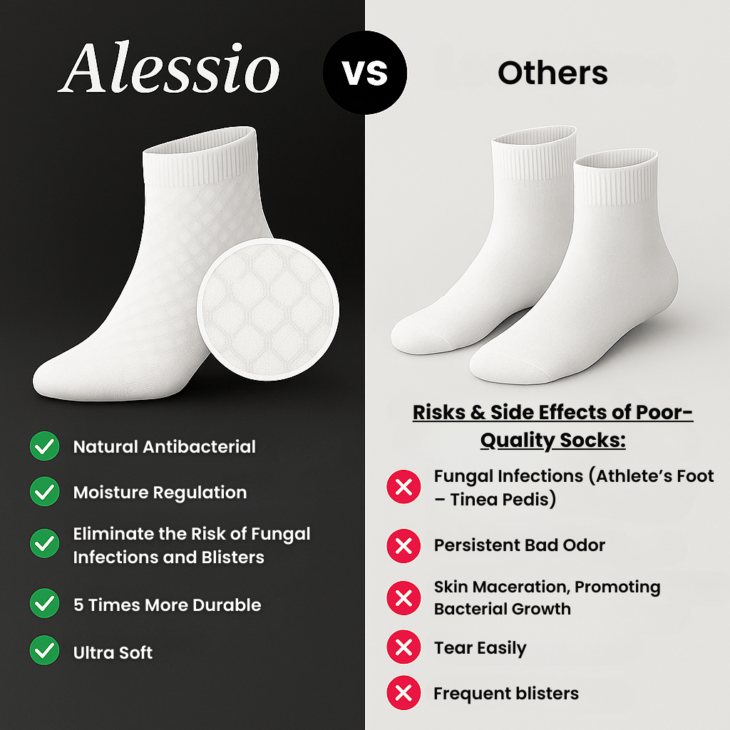 Alessio Mid-Calf Premium Bamboo Socks – Durable & Odor-Resistant