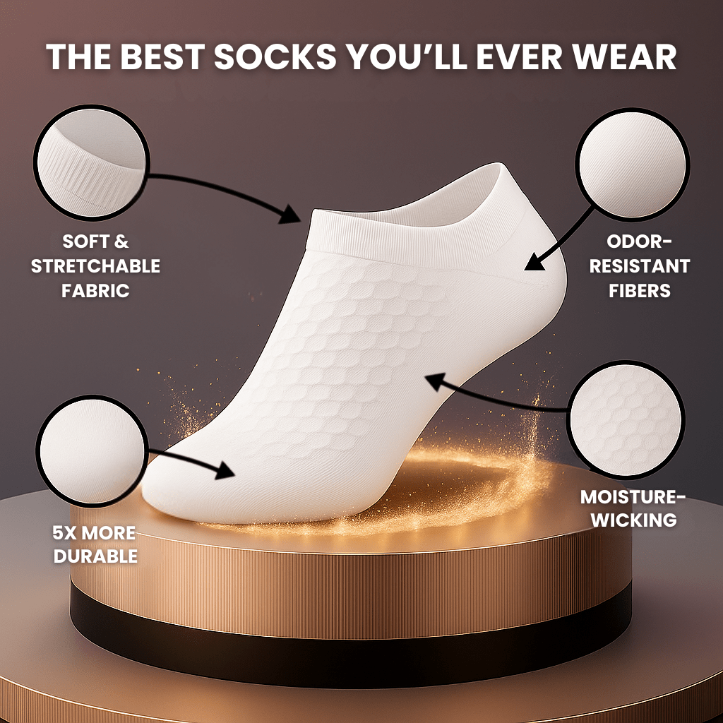 Alessio Low-Cut Premium Bamboo Socks – Durable & Odor-Resistant